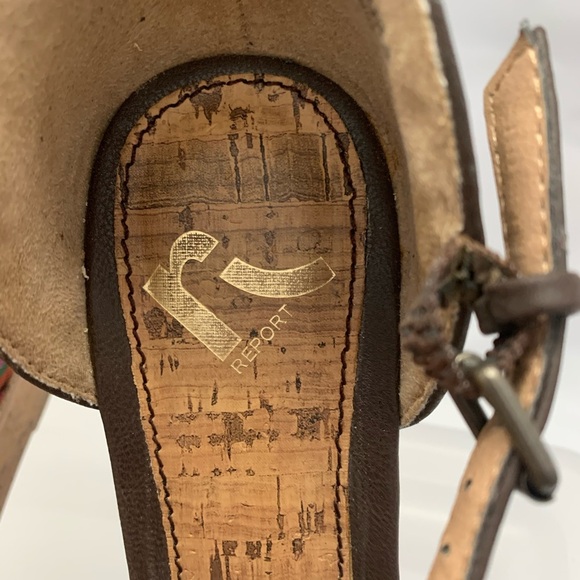 Report Leather & Quilt Fabric Platform Wedges - Picture 6 of 7